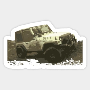 TJ Jeep Dixie Off Road Sticker